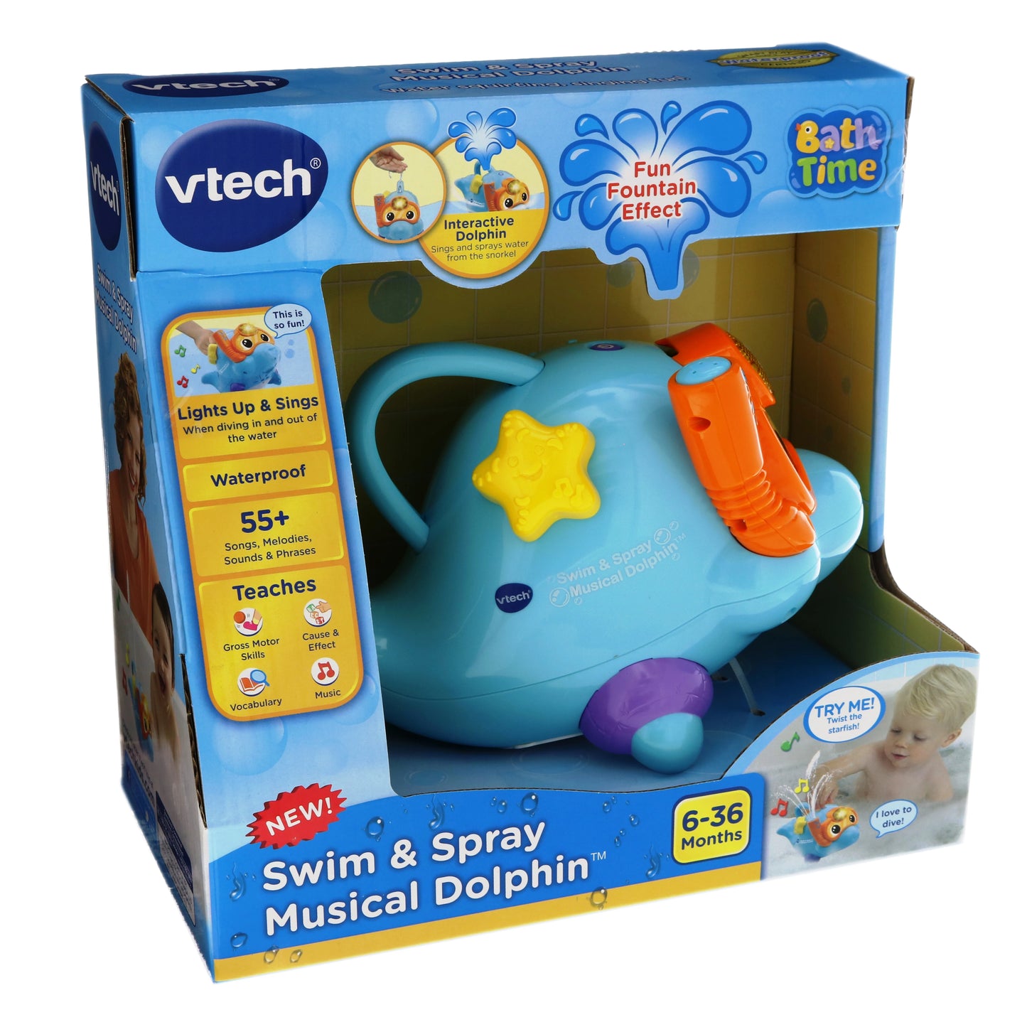 Rumeee® VTech Swim &Learning; Spray Musical Dolphin